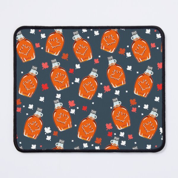 Item preview, Canadian Maple Syrup Pattern, Dark Grey designed and sold by tanyadraws.