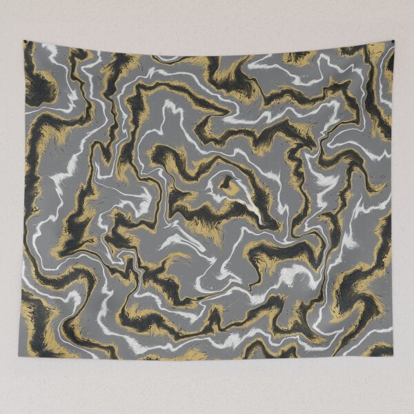 Item preview, Liquid pour design in grey, black, gold, and white designed and sold by Jane Domenech.