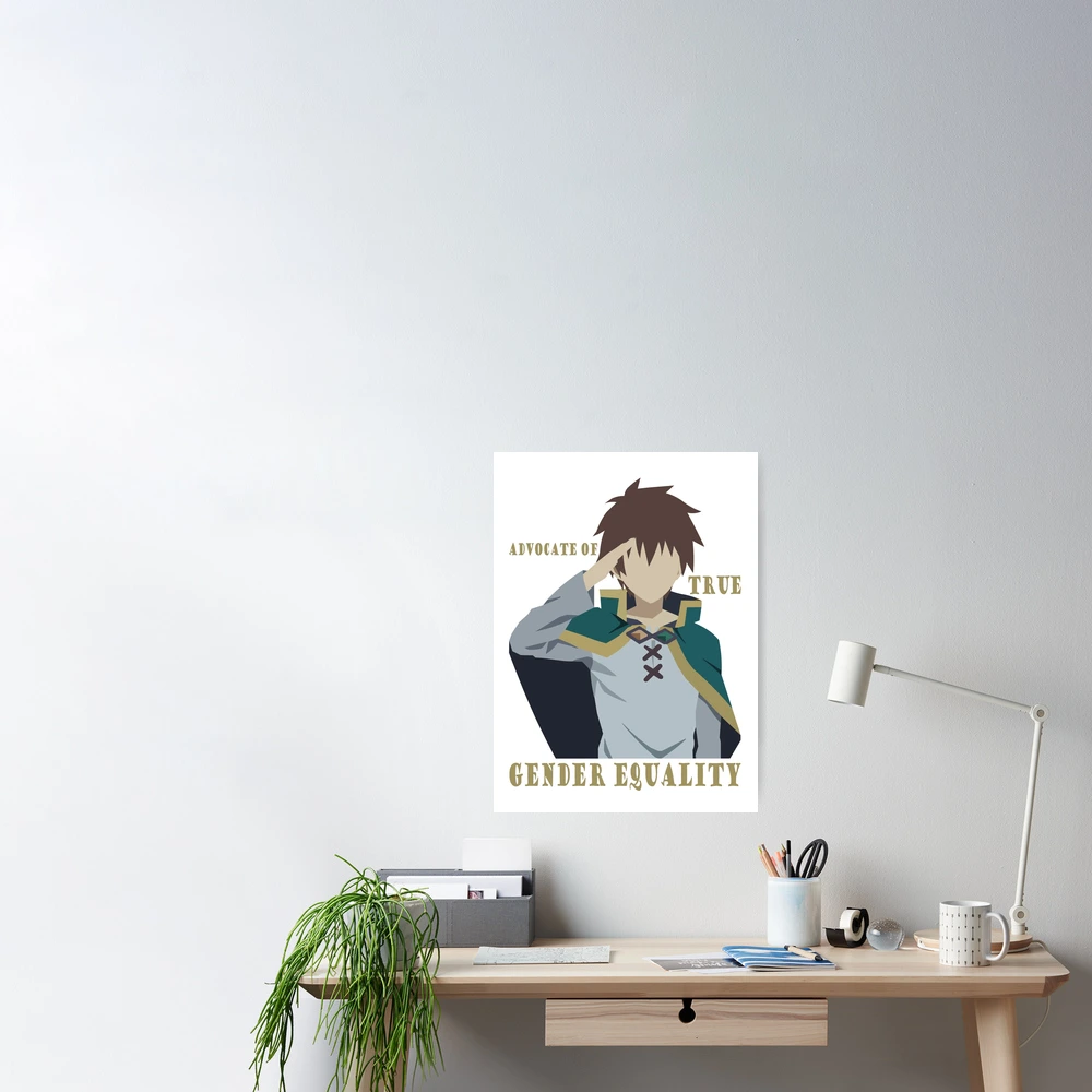 Kazuma - Gender Equality Poster for Sale by Saru Mise