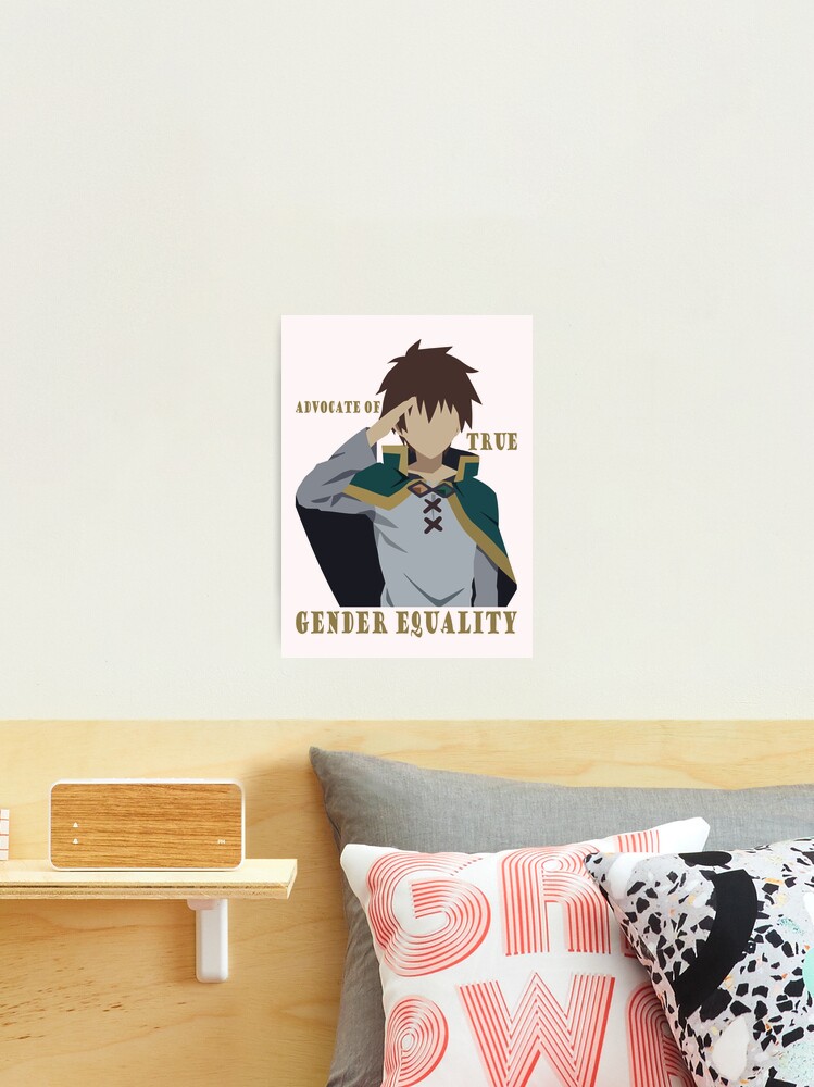 Kazuma - Gender Equality Poster for Sale by Saru Mise