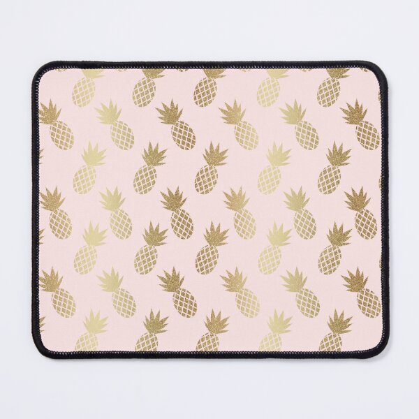 Item preview, Pink & Gold Pineapples Pattern designed and sold by tanyadraws.