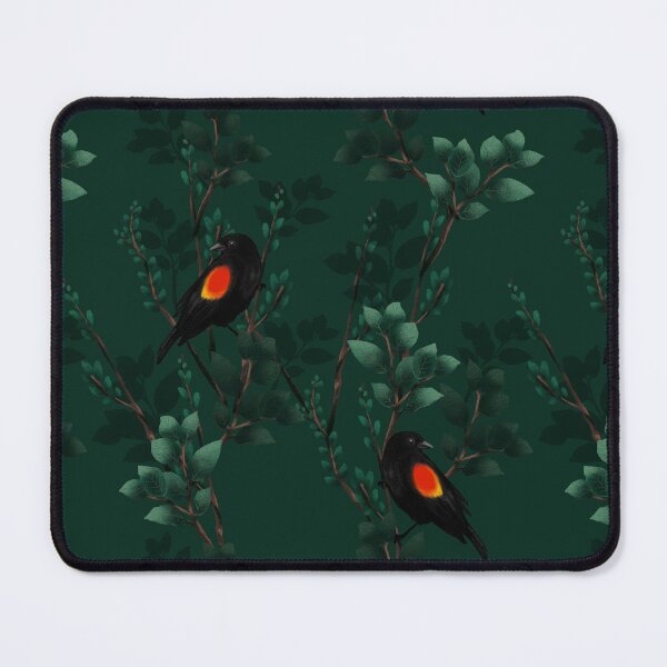 Red-Winged Blackbird Pattern Mouse Pad