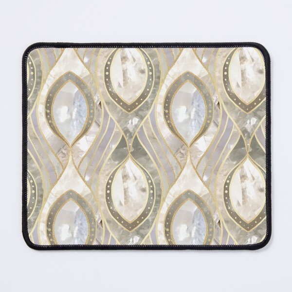 Item preview, White Quartz & Gold Elegant Pattern designed and sold by tanyadraws.