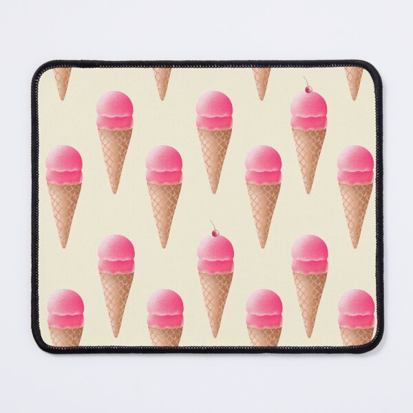 Item preview, Strawberry Ice Cream Pattern - Cream designed and sold by tanyadraws.