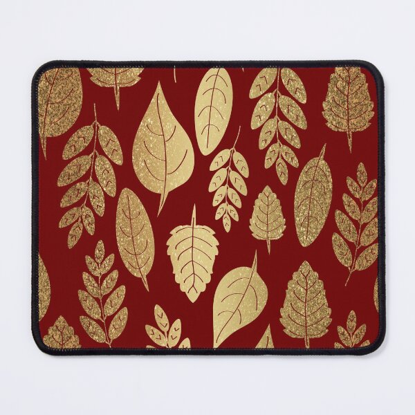 Item preview, Gold and Red Leaf Pattern designed and sold by tanyadraws.