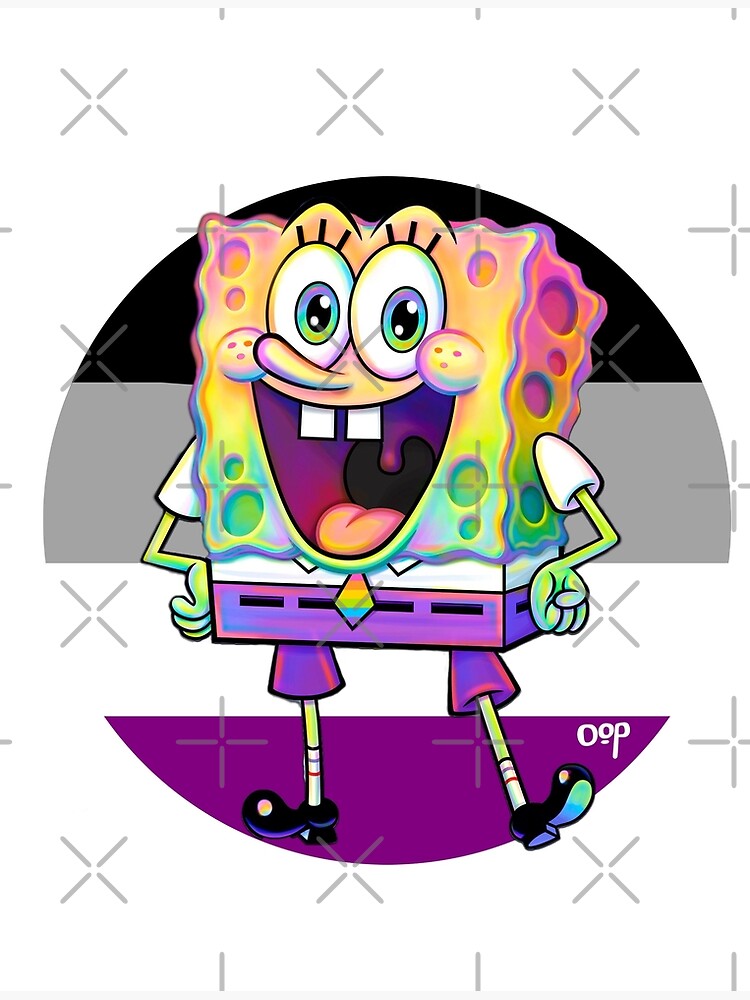 Spongebob Asexual Art Print By Fkaharrison Redbubble