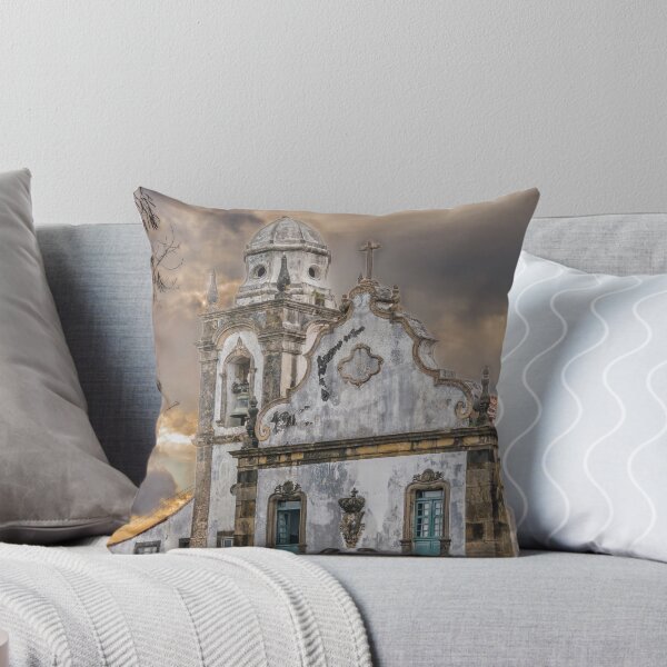 Item preview, Exterior Facade Antique Colonial Church Olinda Brazil designed and sold by DFLC Prints.
