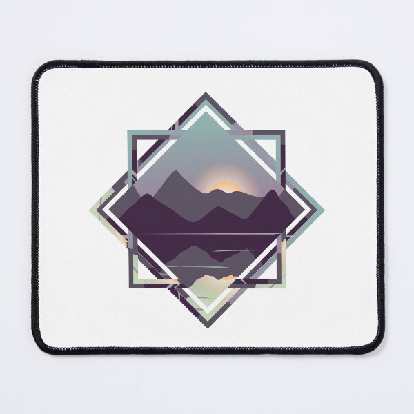 Item preview, Reflective Lake & Mountains Sunset designed and sold by tanyadraws.