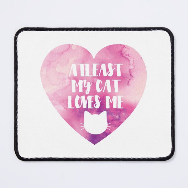 Item preview, Funny Cat Love Valentines Day - Pink Watercolour designed and sold by tanyadraws.
