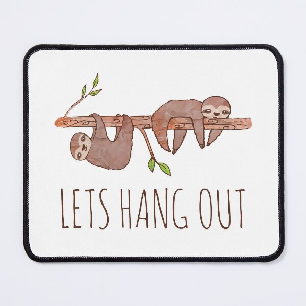 Item preview, Lets Hang Out Sleepy Sloths Drawing designed and sold by tanyadraws.
