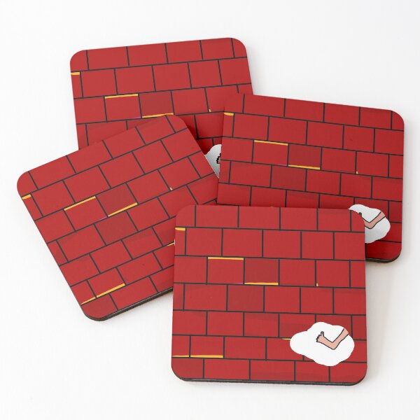 Item preview, Brick wall - someone is walking barefoot  designed and sold by MacaMacaMaca.