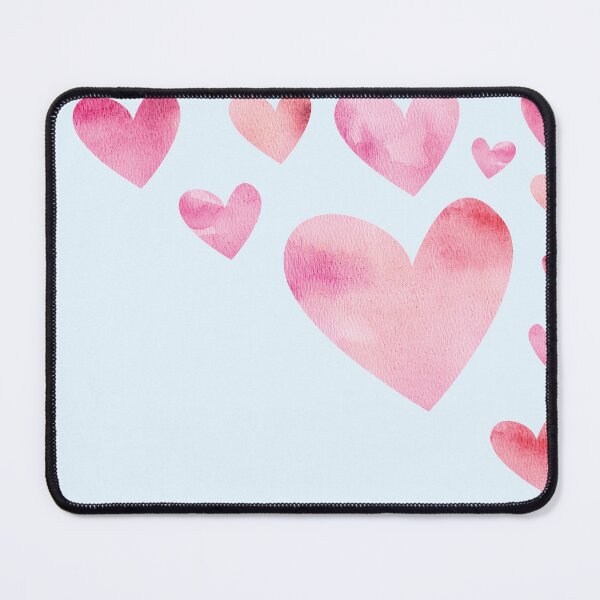 Item preview, Pink Watercolor Hearts Valentines Design designed and sold by tanyadraws.