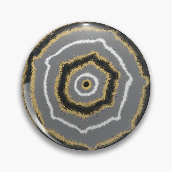 Item preview, Liquified spirals in grey, black, gold, and white designed and sold by Jane Domenech.
