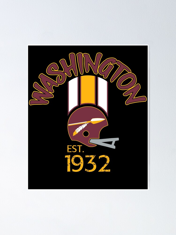 Washington Pro Football Savage Helmet 1932 Apparel | Poster