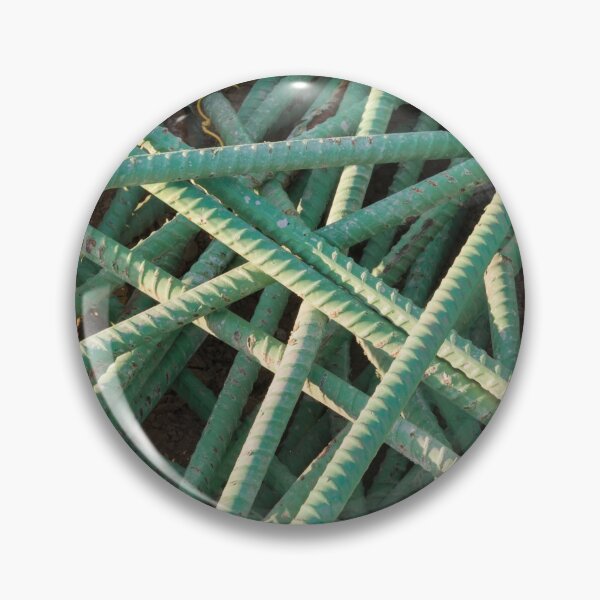 Item preview, Green Construction Rebar in a Pile at an Infrastructure Project designed and sold by Bill Spengler's Photographic Thoughts.