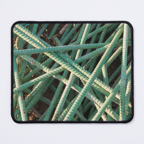 Item preview, Green Construction Rebar in a Pile at an Infrastructure Project designed and sold by Bill Spengler's Photographic Thoughts.