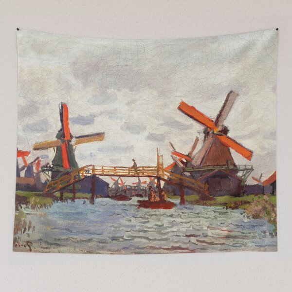 Item preview, Claude Monet "Windmills near Zaandam" designed and sold by Alexandra Dahl.