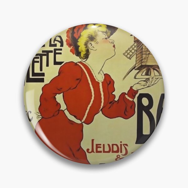 Item preview, Vintage French Advertisement "Moulin de la Galette Bal" - Ball at the Moulin de la Galette designed and sold by TJHarr.