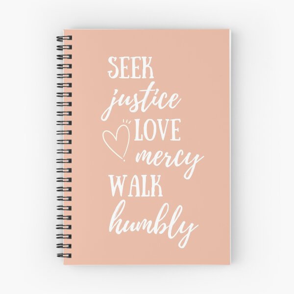 Item preview, Seek justice love mercy walk humbly.  Micah 6:8 designed and sold by ABInspired.
