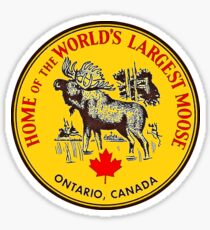 Ontario Moose Vintage Travel Decal Sticker