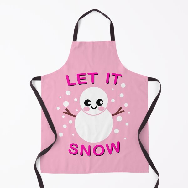 Item preview, Let It Snow Typography Cute Kawaii Snowman and Snowflakes designed and sold by Brasilia.