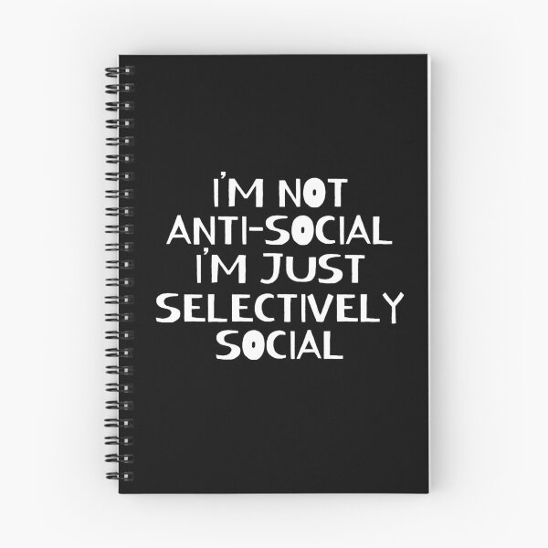 Item preview, Im Not Antisocial Im Selectively Social designed and sold by ni3ma.