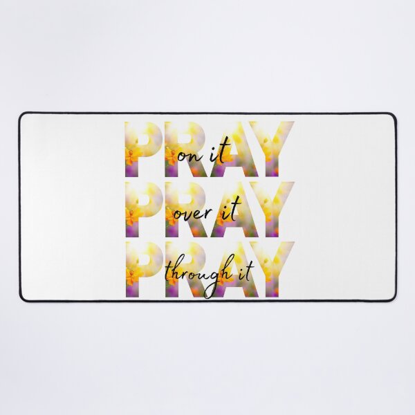 Item preview, Pray Pray Pray, Christian Faith T-Shirt, Pray On It, Pray Over It, Pray Through It, Religious Shirt, Christian Shirt, Faith Shirt, Inspirational Tee, designed and sold by prteacool.