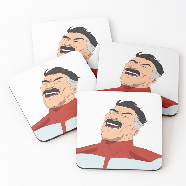 Aperçu de l'œuvre Omni Man Rire Sticker créée et vendue par XanderFlicks.