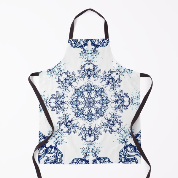 Item preview, Blue Garden Mandala designed and sold by MandalaFlowerArt.