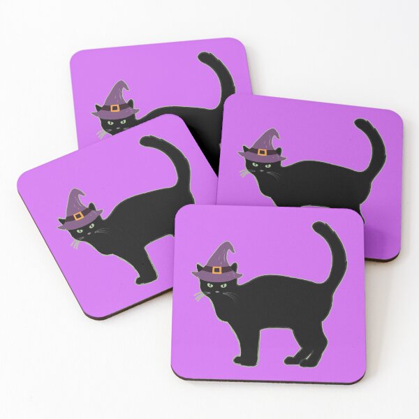 Item preview, Happy Hallowe'en Holiday Cute Black Cat Witch's Hat Fun Hallowe'en designed and sold by H3designs.