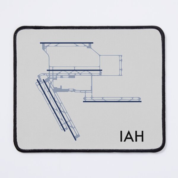 Item preview, George Bush Intercontinental Airport Map Art designed and sold by CPTVDesign.
