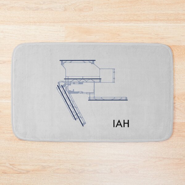 Item preview, George Bush Intercontinental Airport Map Art designed and sold by CPTVDesign.