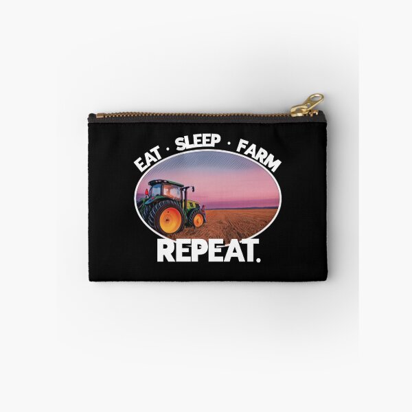 Item preview, Eat sleep farm repeat funny cute country farming tractor design  designed and sold by Tim Dunaway.