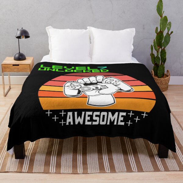 Item preview, Gamer T-ShirtLevel 7 Unlocked Awesome 2014 Video Game 7th Birthday Gift  designed and sold by MobSanabi.