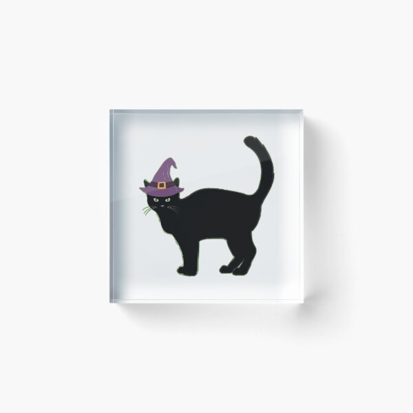Item preview, Happy Hallowe'en Holiday Cute Black Cat Witch's Hat Fun Hallowe'en designed and sold by H3designs.