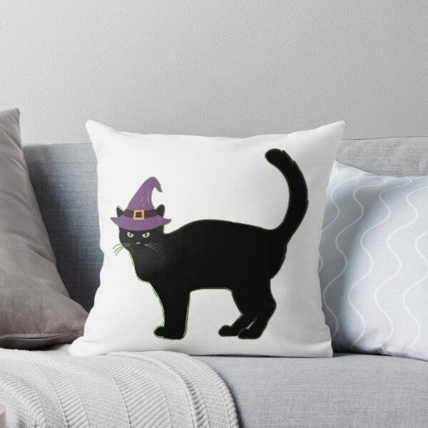 Item preview, Happy Hallowe'en Holiday Cute Black Cat Witch's Hat Fun Hallowe'en designed and sold by H3designs.