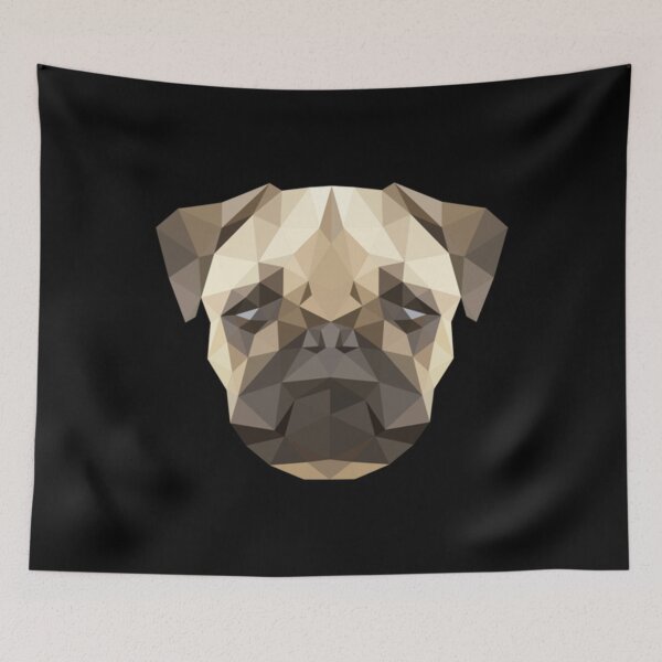 Item preview, Pug Dogs Geometric Polygonal Pug Lover T-ShirtPUG DOGS GEOMETRIC POLYGONAL PUG LOVER designed and sold by MobSanabi.