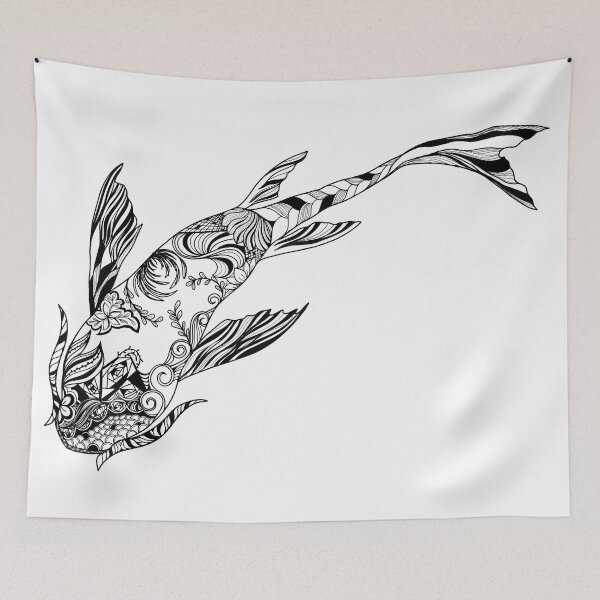 Item preview, Floral Koi designed and sold by lezell.