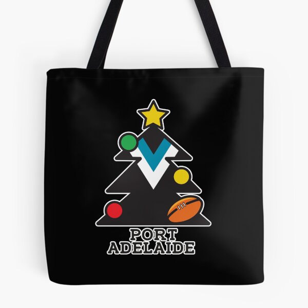 Item preview, “Merry Christmas Port Adelaide” Christmas gift idea, T Shirts, Leggings, Mask, Apron, Eco Bag, phone case designed and sold by Ink Inc.