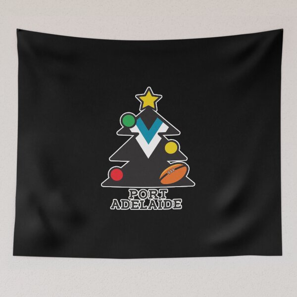 Item preview, “Merry Christmas Port Adelaide” Christmas gift idea, T Shirts, Leggings, Mask, Apron, Eco Bag, phone case designed and sold by Ink Inc.