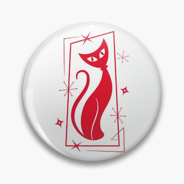 Artikelvorschau, Atomic Star Cat Red - MidCentury Modern Christmas MCM entworfen und verkauft von 26-Characters.