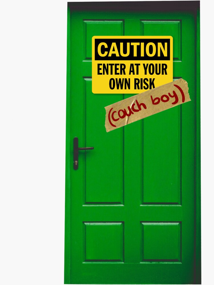 "Couch guy on tik tok (cheater)" Sticker for Sale by evaschroeder