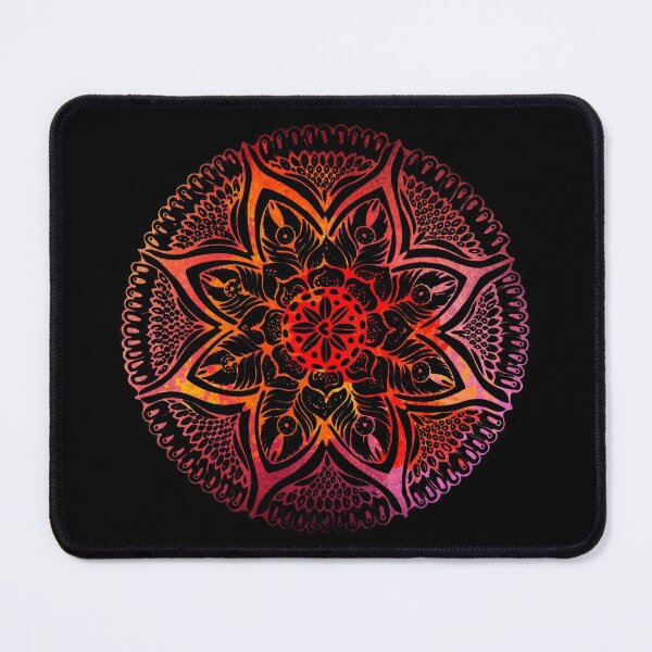 Item preview, Mandala#3. Hand draw  ink and pen on textured paper designed and sold by MandalaFlowerArt.