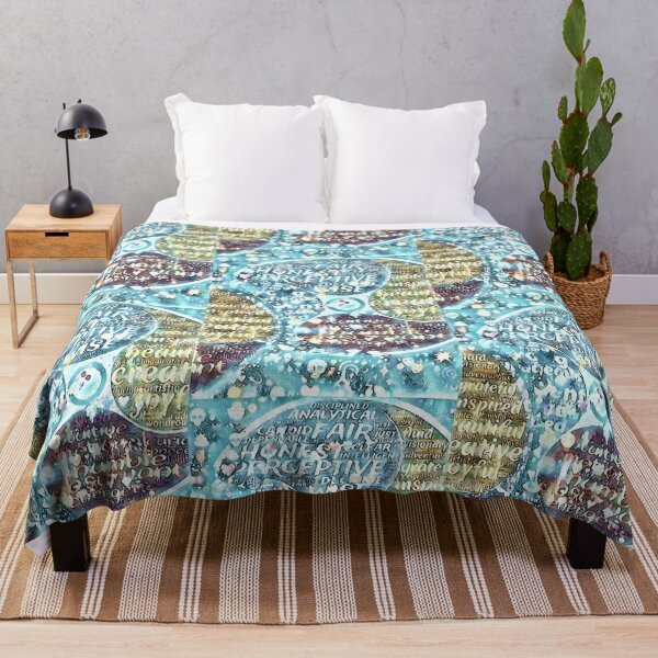 Item preview, Abstract, graphic print in teal, yellow, and burgundy designed and sold by BJG1966.