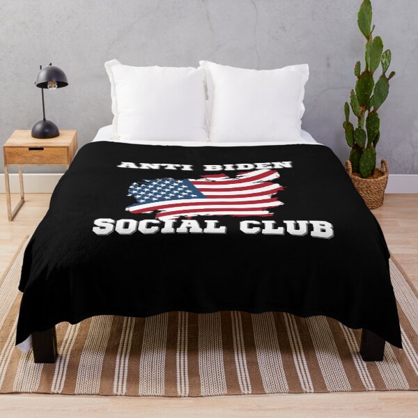 Item preview, Anti Biden Social Club American Flag designed and sold by Gold Chicken.