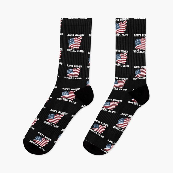 Item preview, Anti Biden Social Club American Flag designed and sold by Gold Chicken.