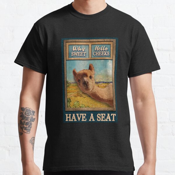 Have A Seat Cute Alpaca Classic T-Shirt