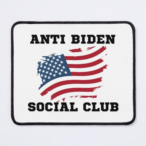 Item preview, Anti Biden Social Club American Flag designed and sold by Gold Chicken.