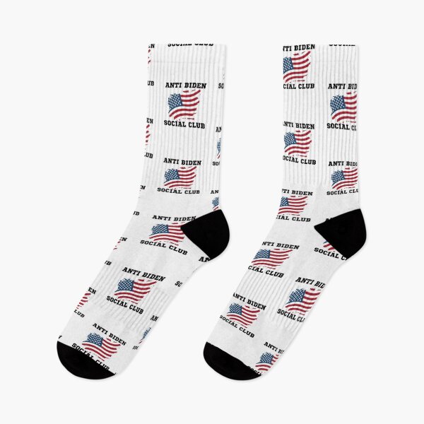 Item preview, Anti Biden Social Club American Flag designed and sold by Gold Chicken.