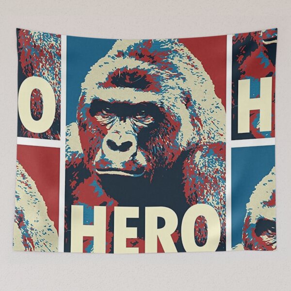 Item preview, Harambe Memorial Portrait  designed and sold by Shadowblad.